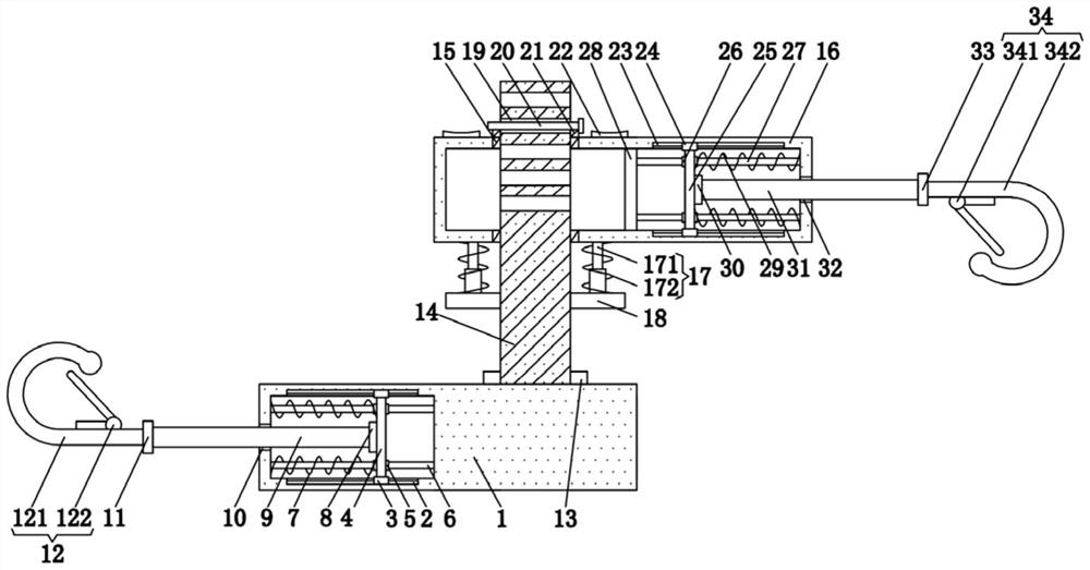 A transport machinery traction device with adjustment function