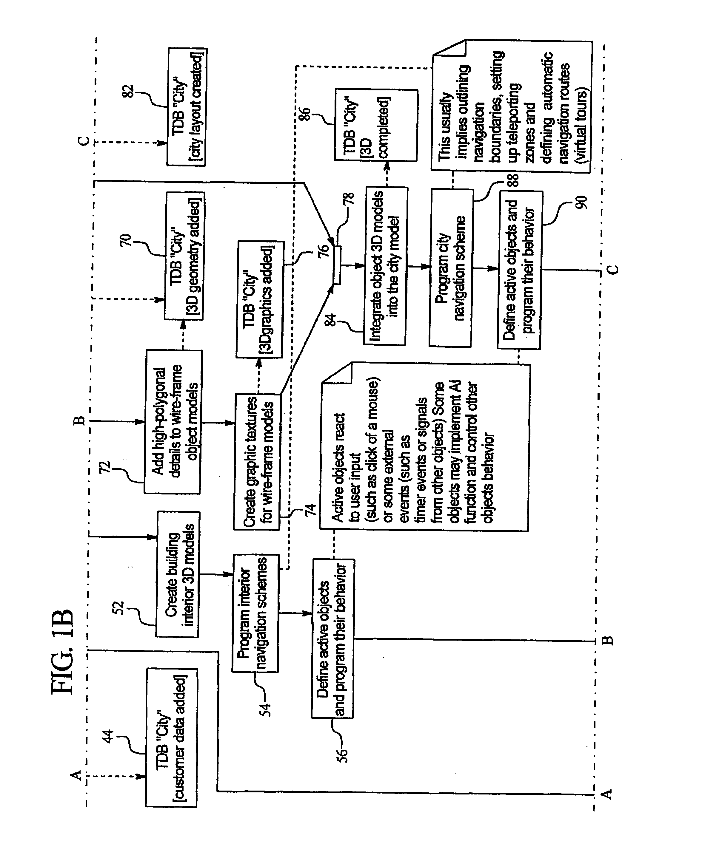 System and method for minimizing the amount of data necessary to create a virtual three-dimensional environment