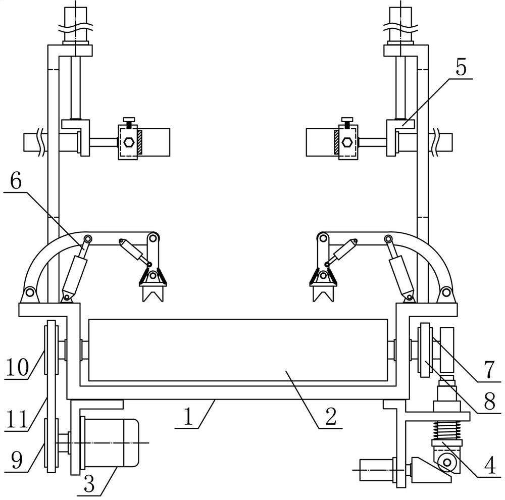 A positioning and clamping device for a clothing display rack