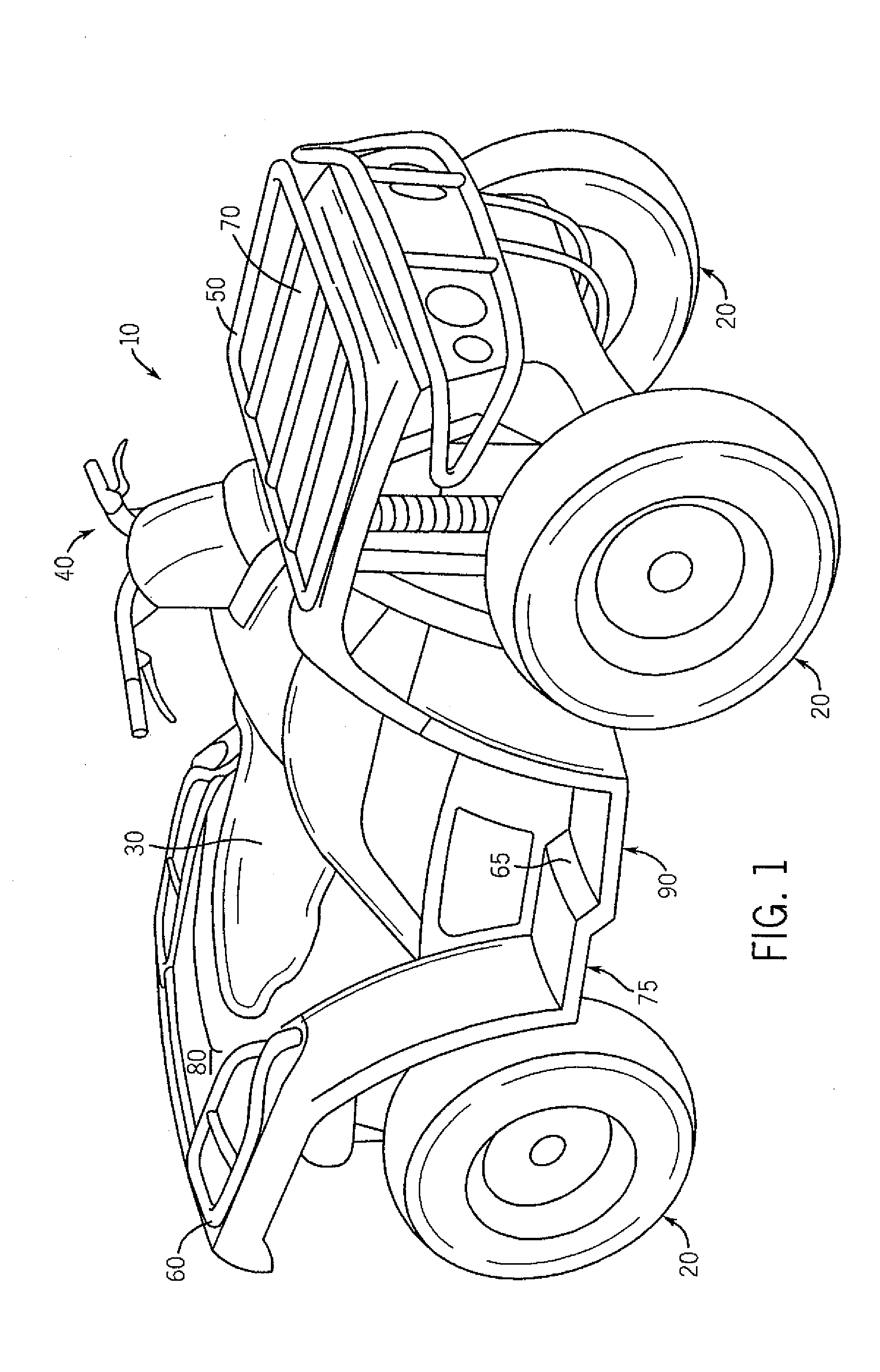 Reduced-size vehicle with compartments providing buoyancy