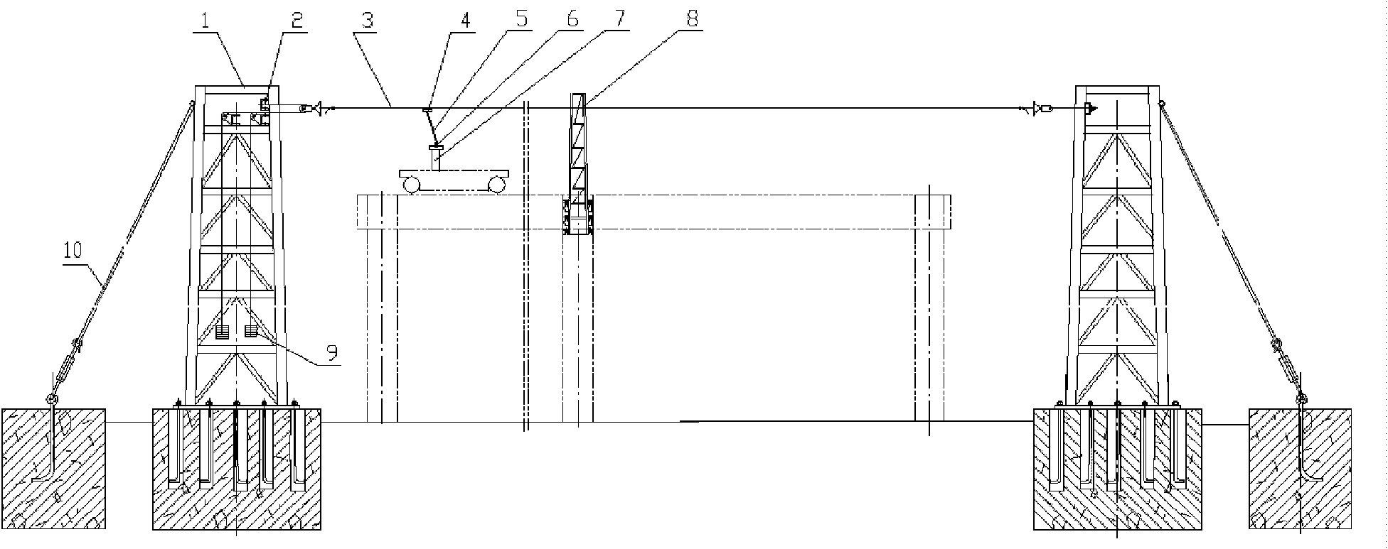 Slide-transmission wire used in overhead crane