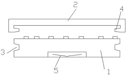 Keyboard provided with clamping block type cover plate