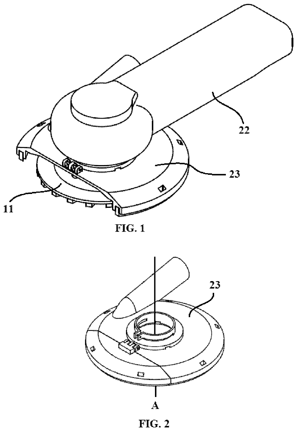 Depth adjustable hub for use with abrasive grinding tool