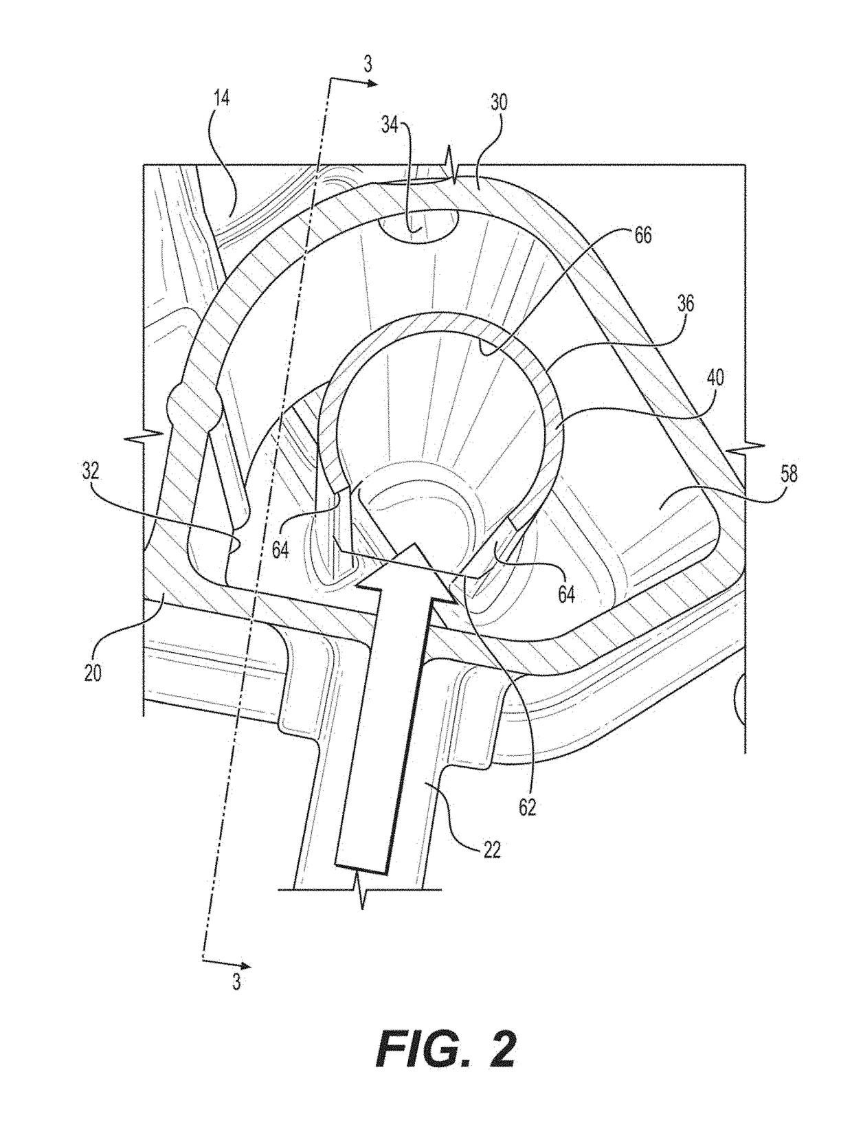 Vented degas bottle for motor vehicle coolant system