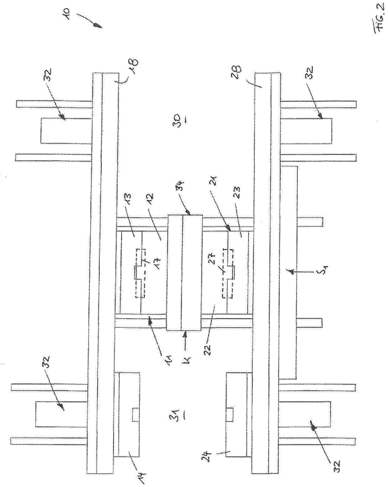 Device and process for manufacturing a component formed of a plurality of moldings made of plastic and welded together