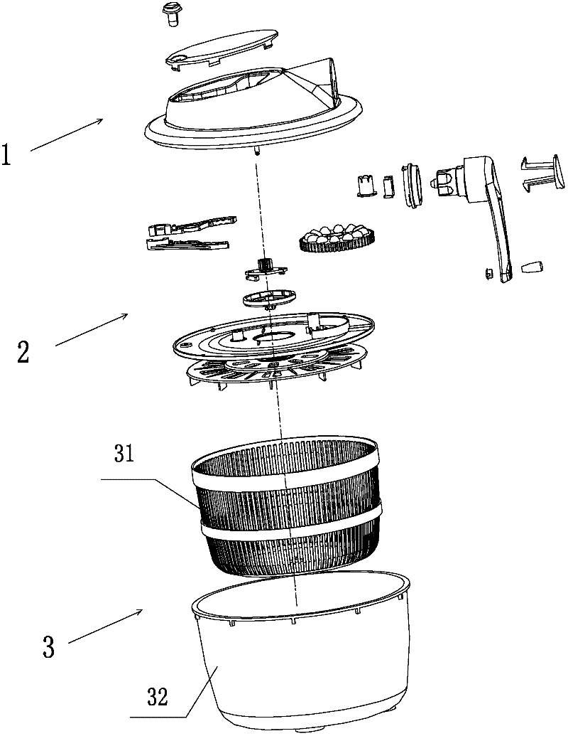 High-efficiency hand-operated type dewaterer with braking device