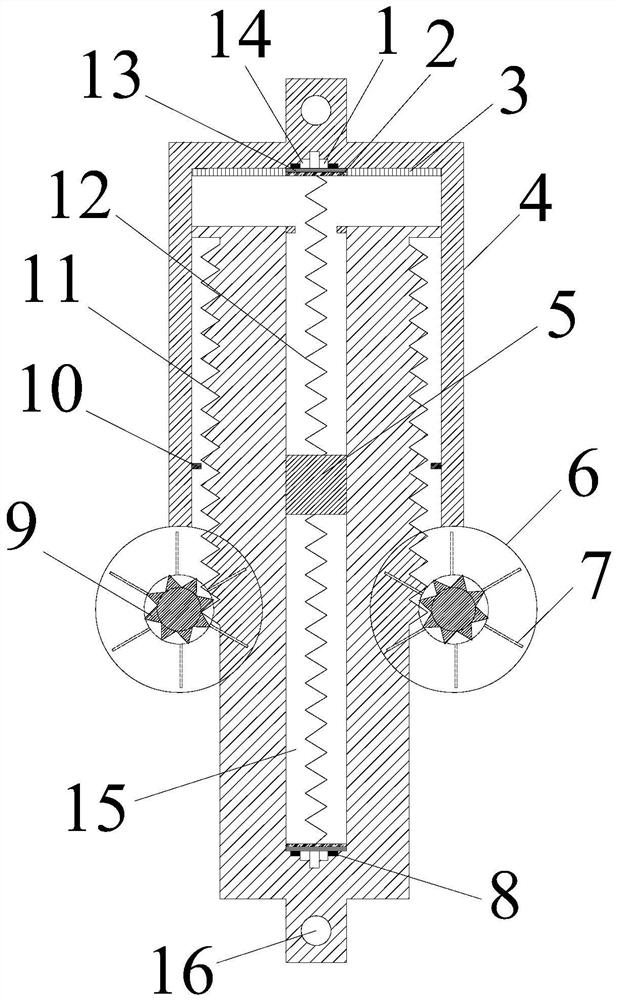 A device for suppressing galloping energy consumption