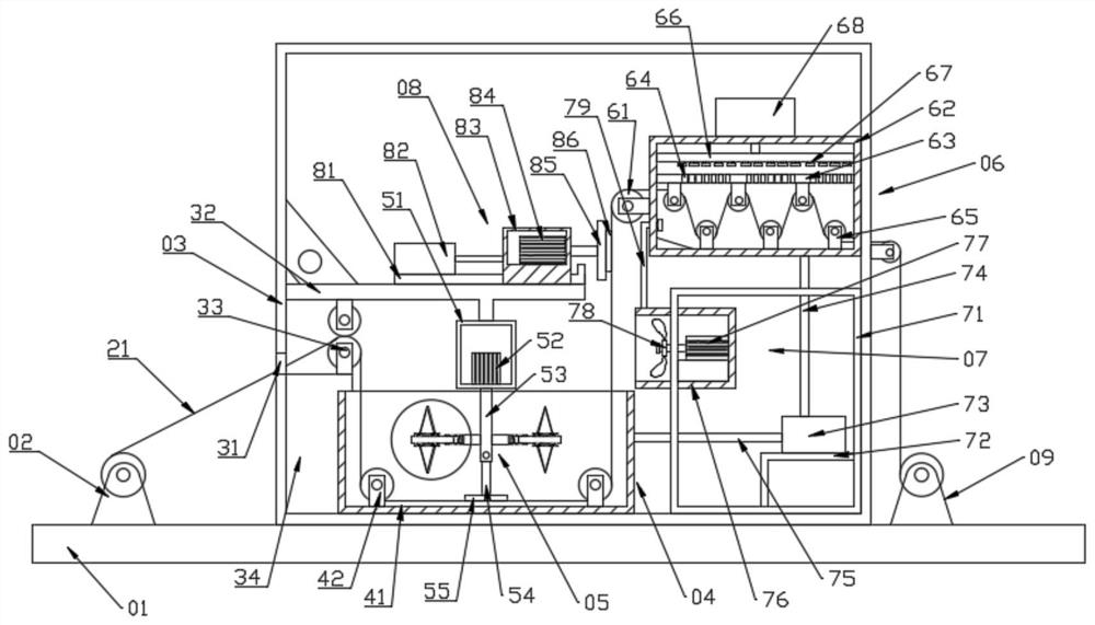 Dye coating device for spinning