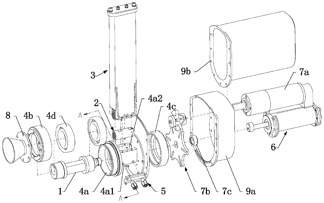 Pulse type posture control thruster based on common combustion chamber