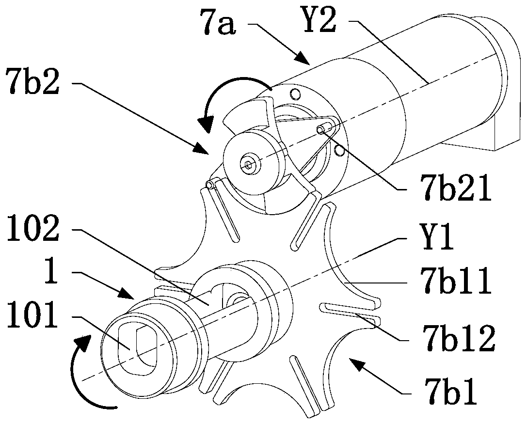 Pulse type posture control thruster based on common combustion chamber