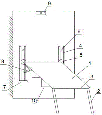 Practical folding table used in dormitory