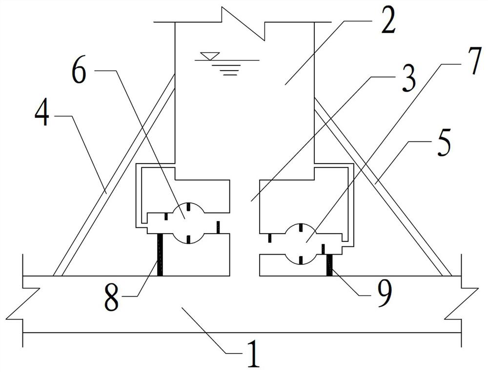 Pressure regulating chamber device for hydropower station