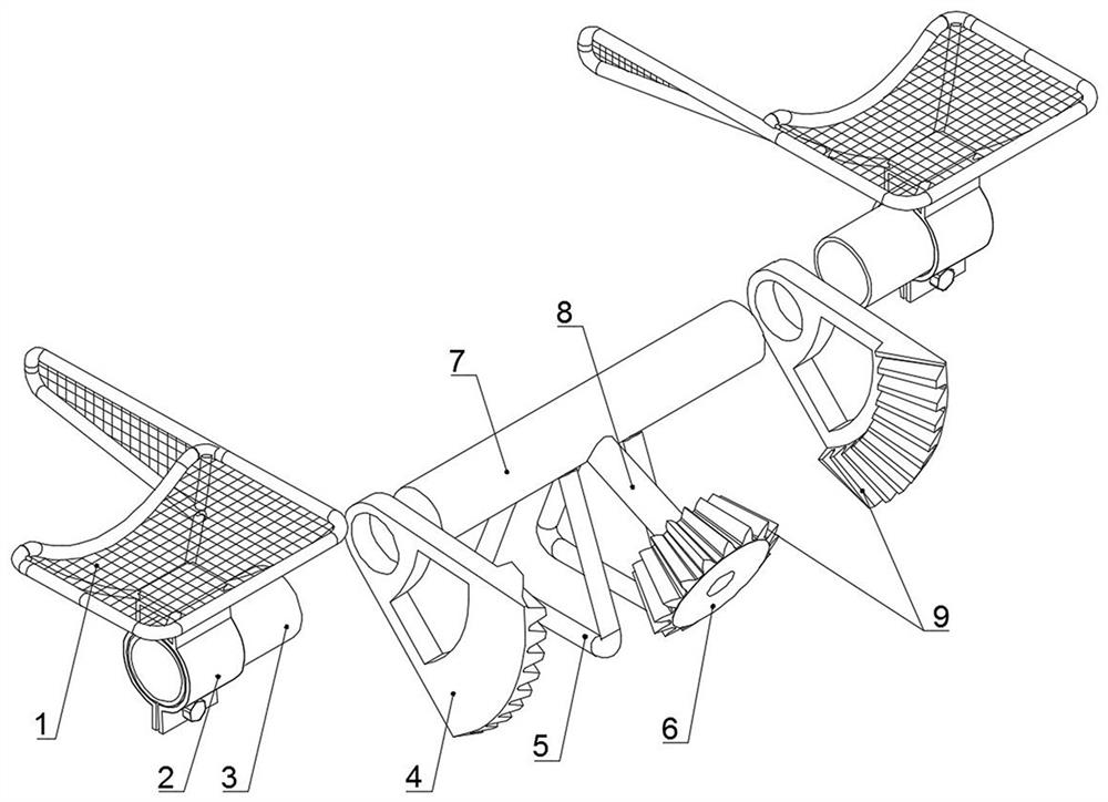 Bidirectional torsional pendulum butterfly seat
