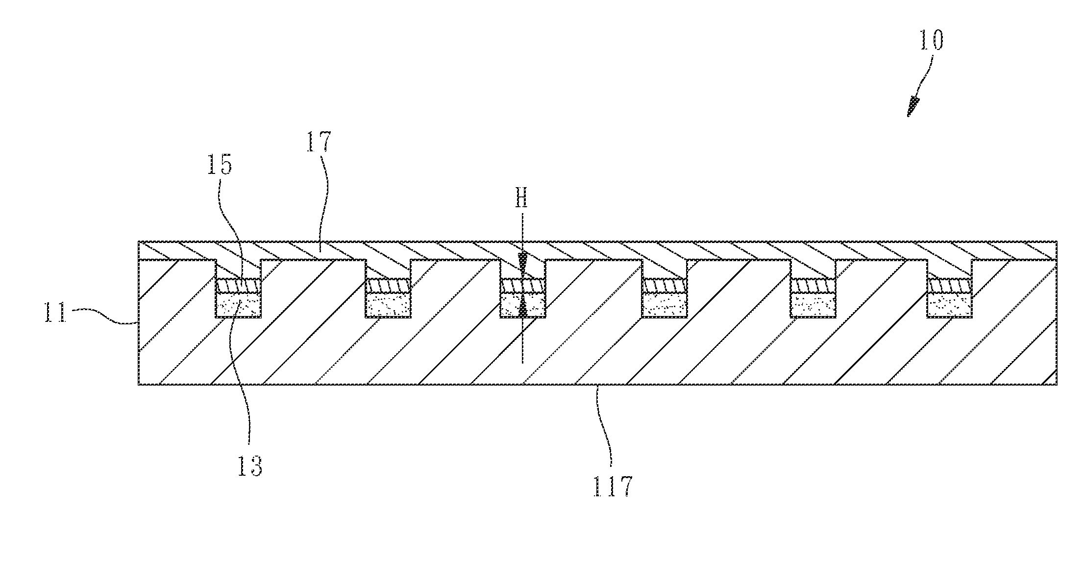 Sensing circuit structure and manufacturing method of same