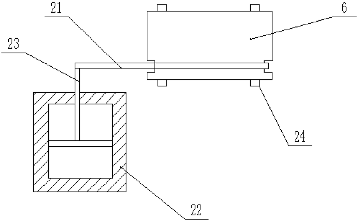 Car part drilling device