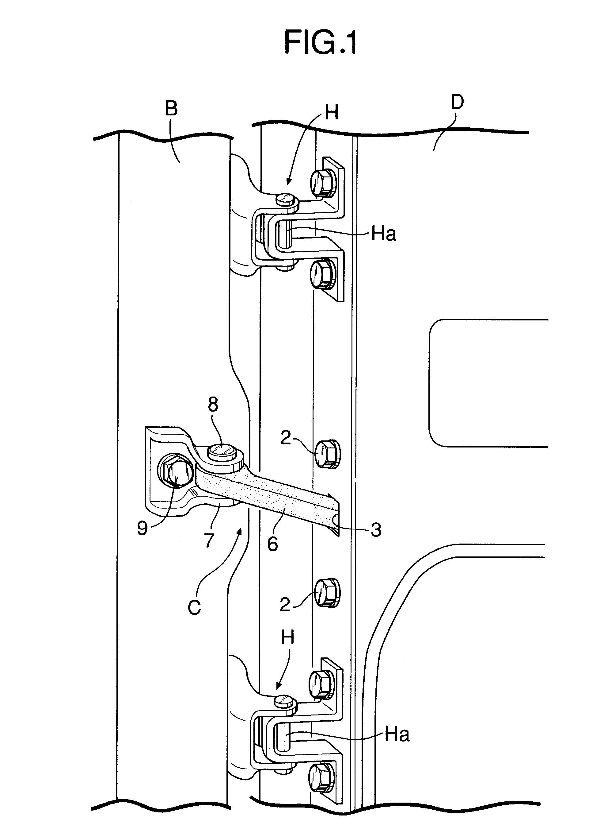 Door checker for automobile