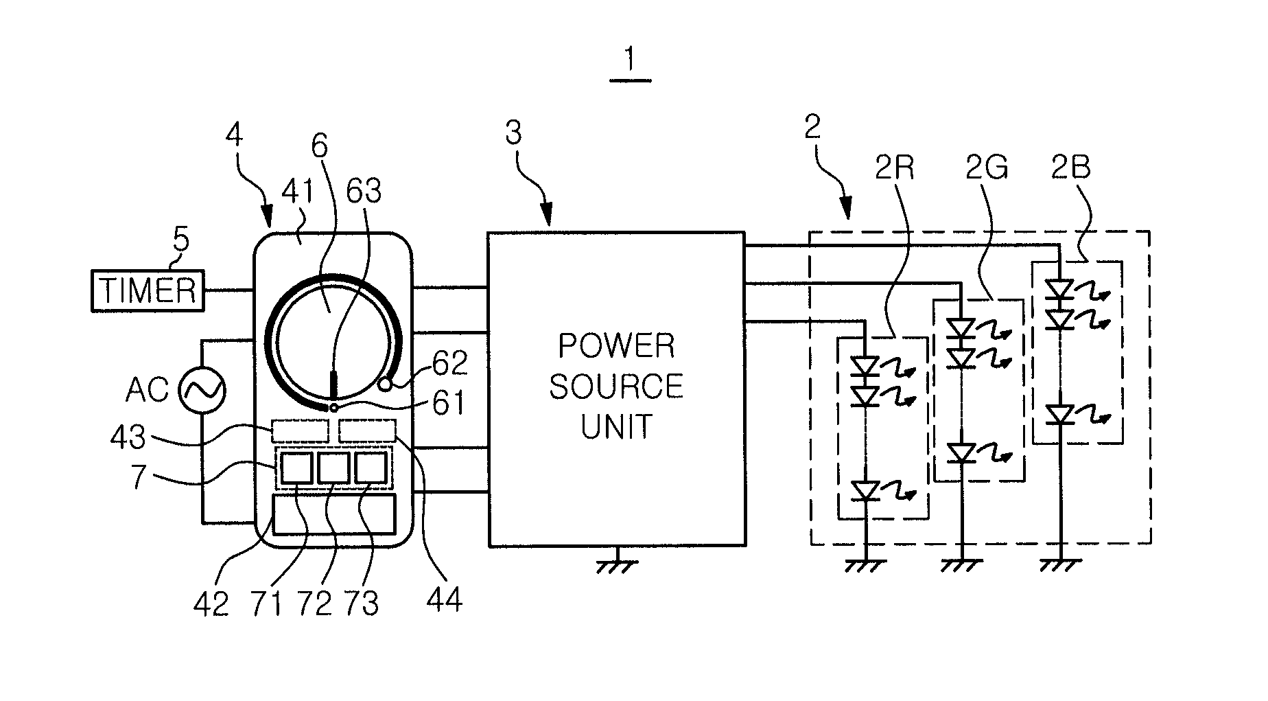 Illumination controller and illumination system including same