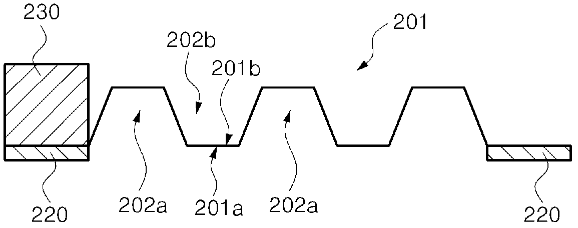 Air-cooled metal separator for fuel cell and fuel cell stack using same