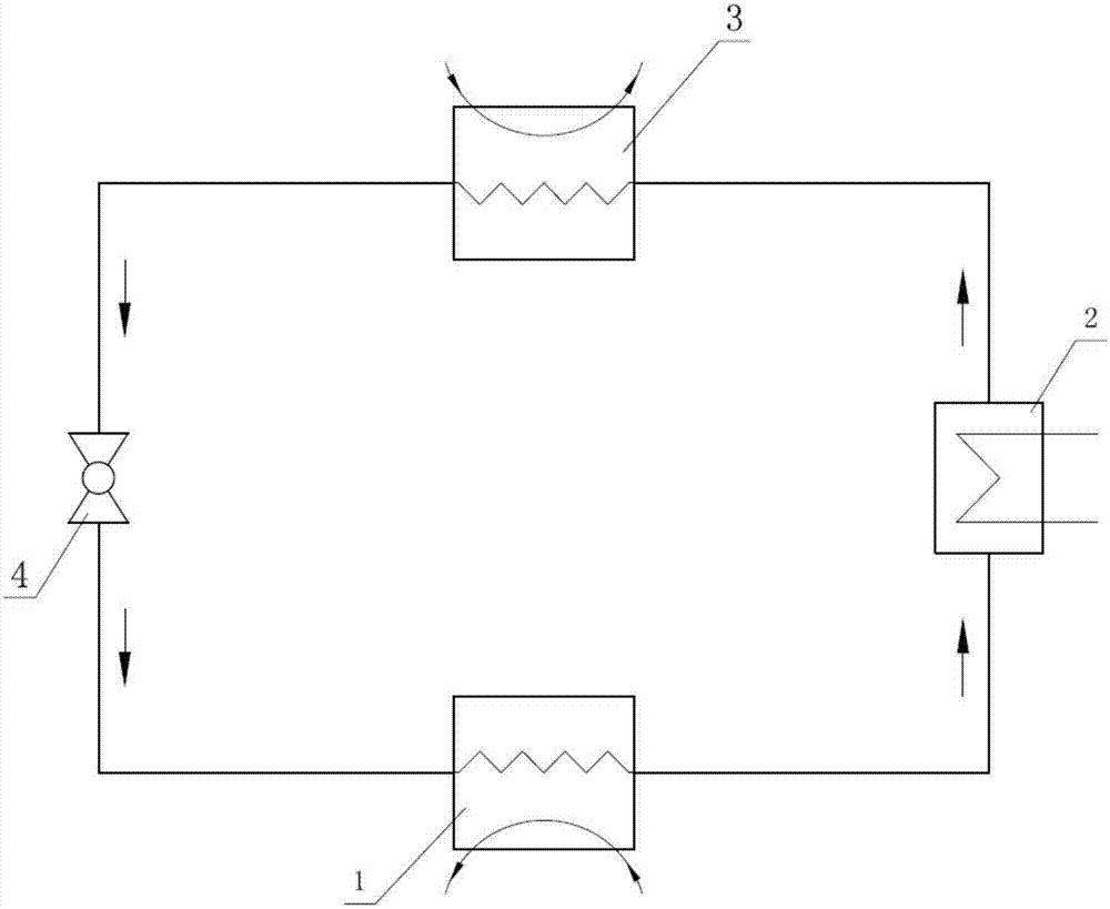 Heating type refrigerating circulation system