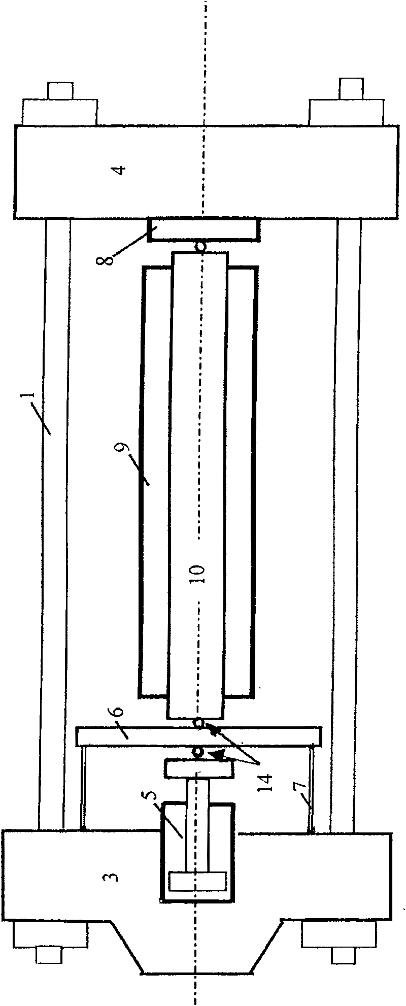 Member structure element temperature axial force measuring apparatus