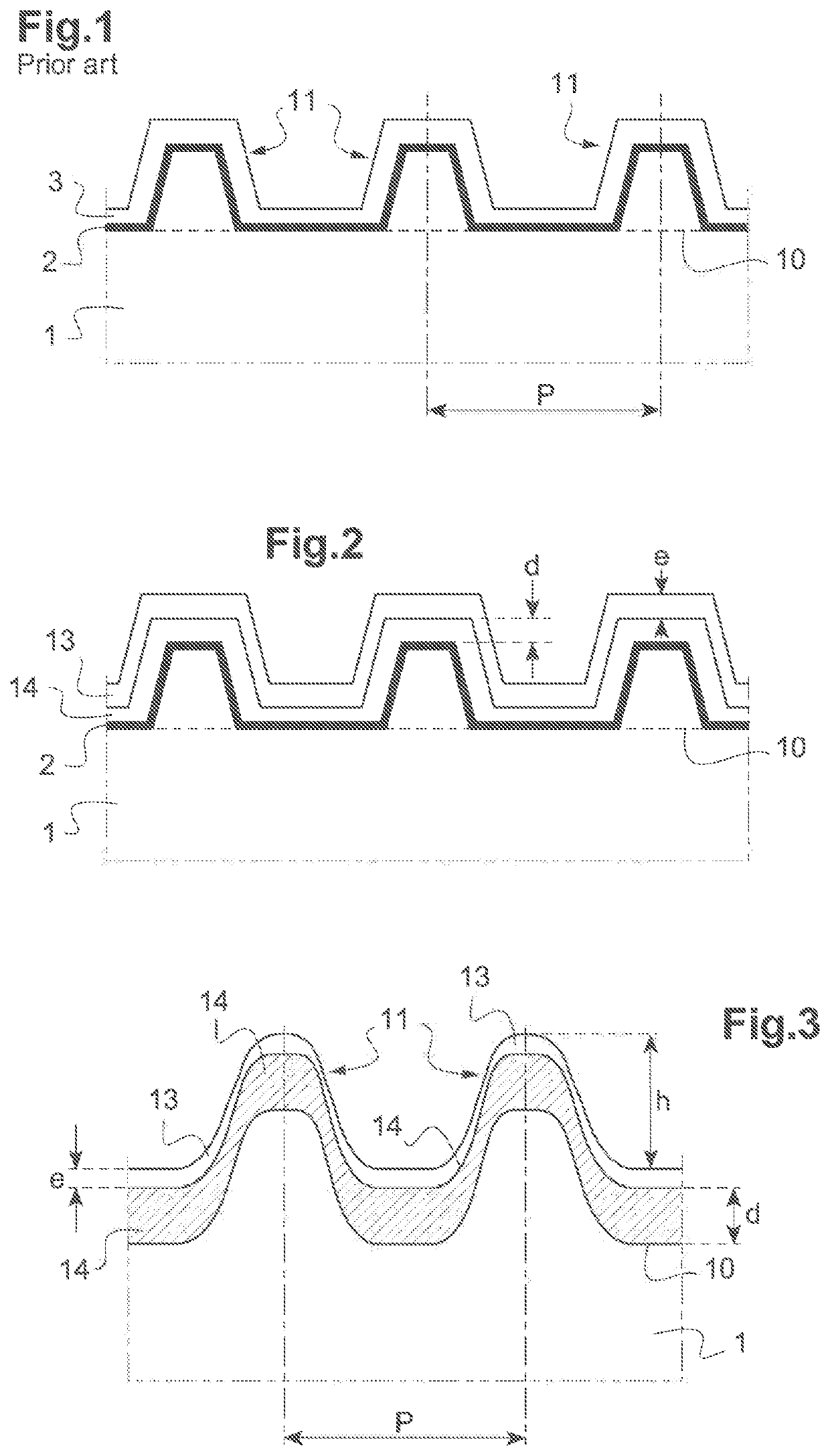 Reflective diffraction grating resistant to an ultra-short-pulse light flux with high peak power and method for the production thereof