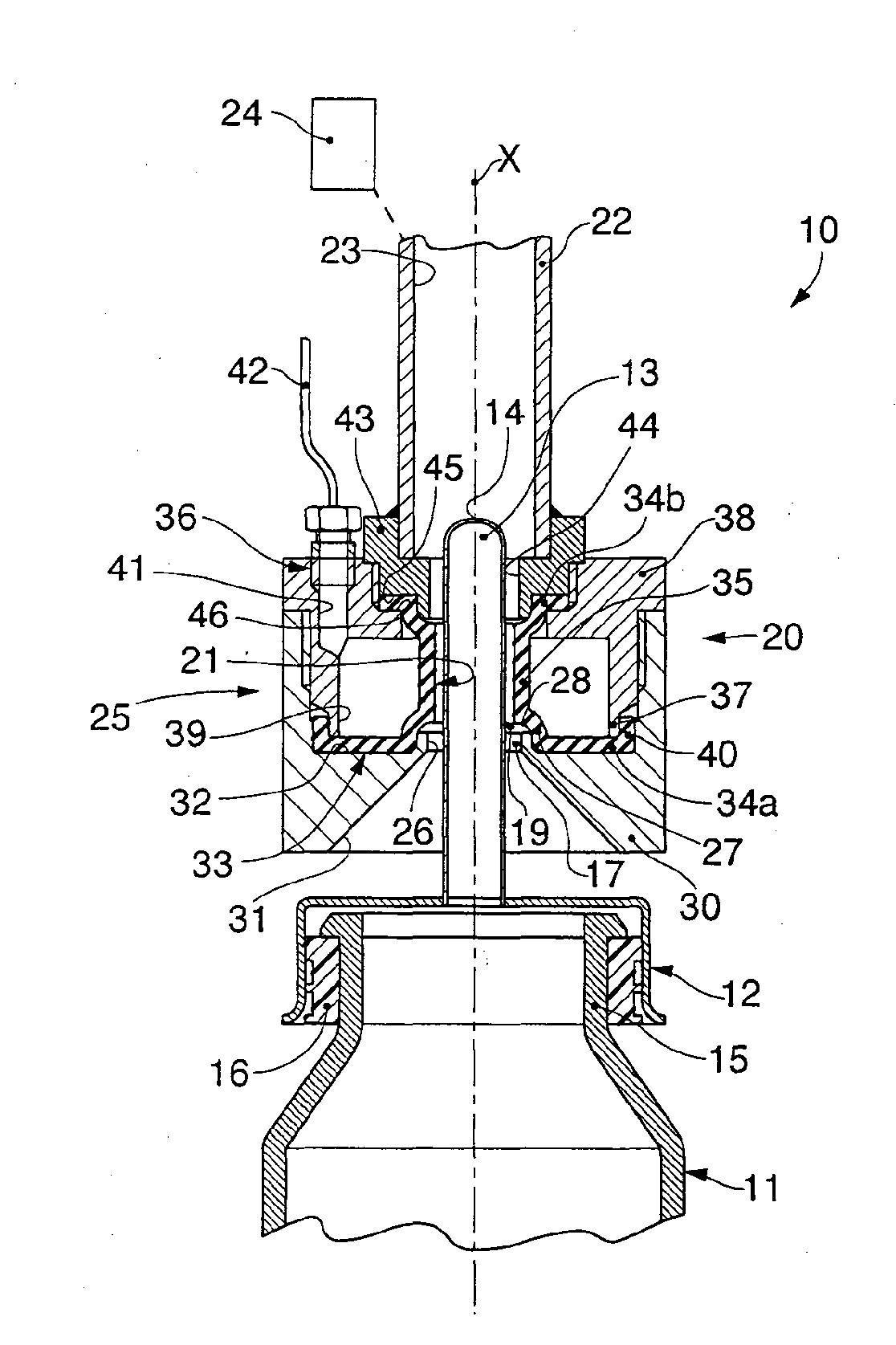 Device for opening containers for liquids and for holding the corresponding lids