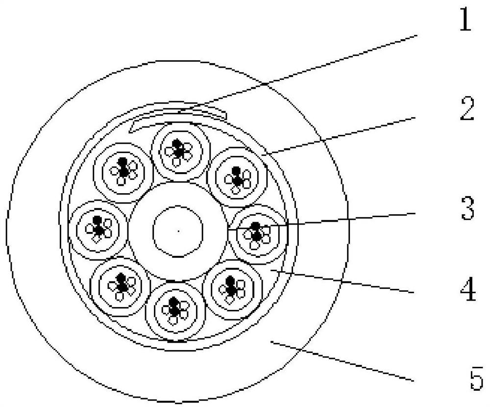 Anti-cracking optical cable and production process of armor layer in the anti-cracking optical cable