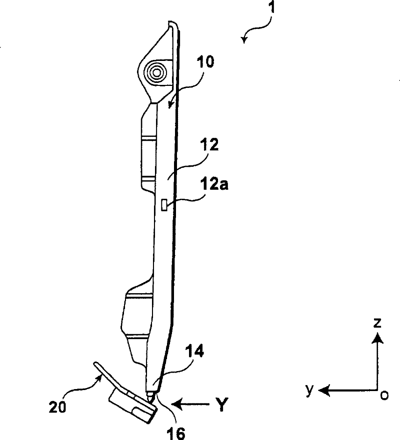 Pad structure body for accelerator padel