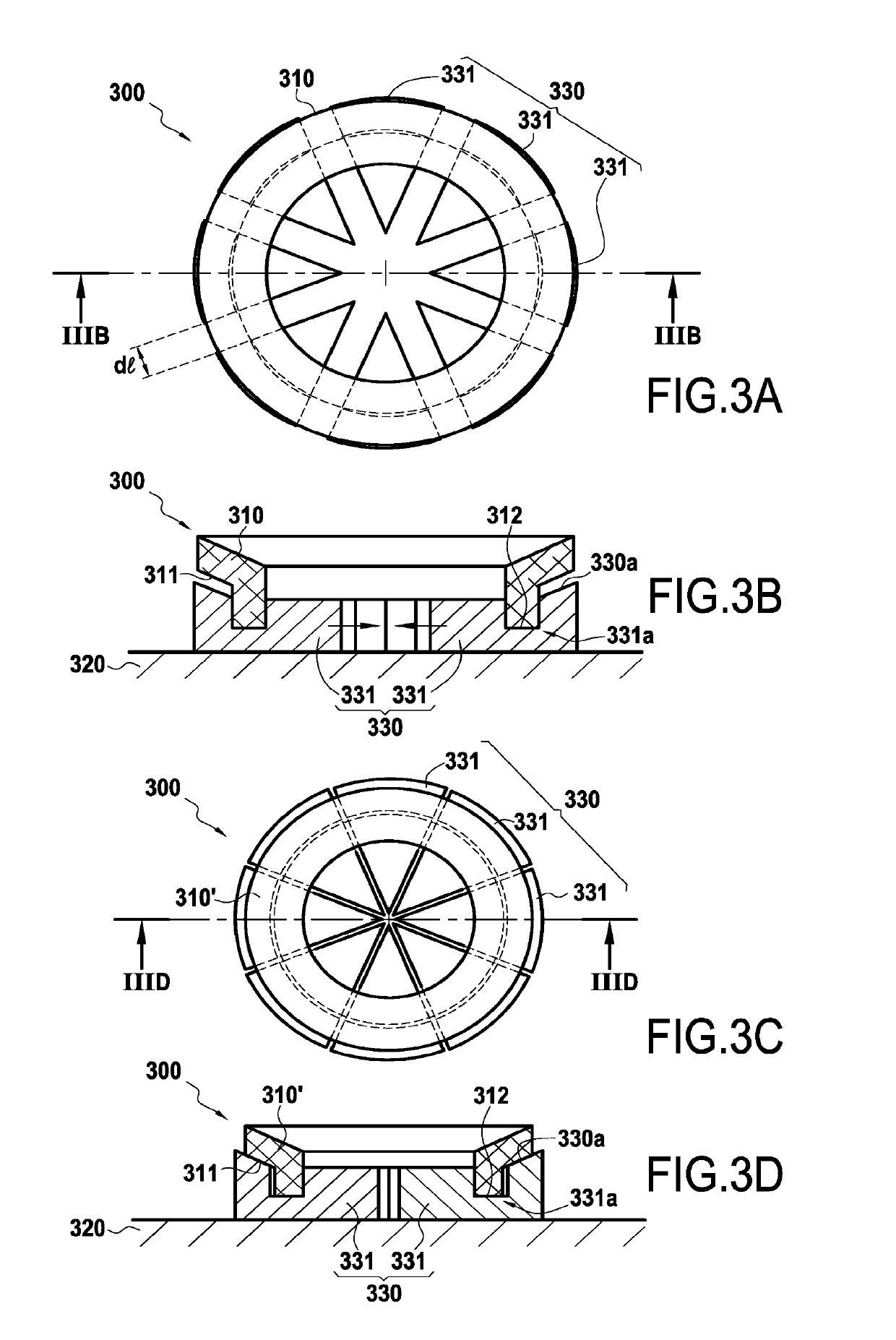 Tooling for use during heat treatment to support a preform made of powder