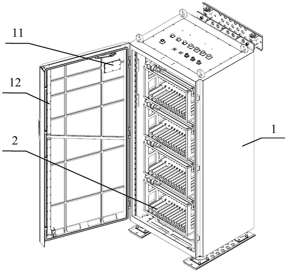 Extensible double-row quick-plug type multifunctional liquid cooling cabinet