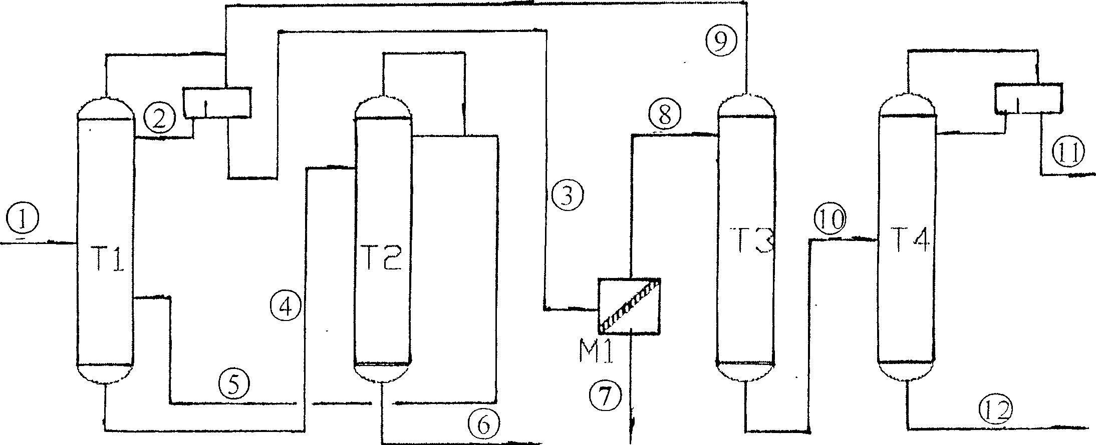 Process for crylic acid azeotropism refining and recovering acetic acid