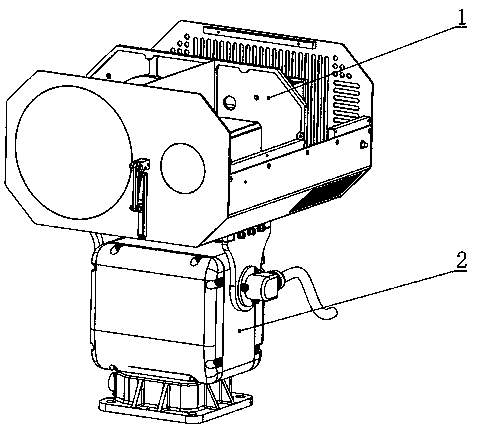 Laser night vision stable pan-tilt