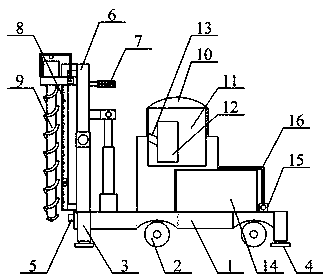 Intelligent pile driver for electric power engineering