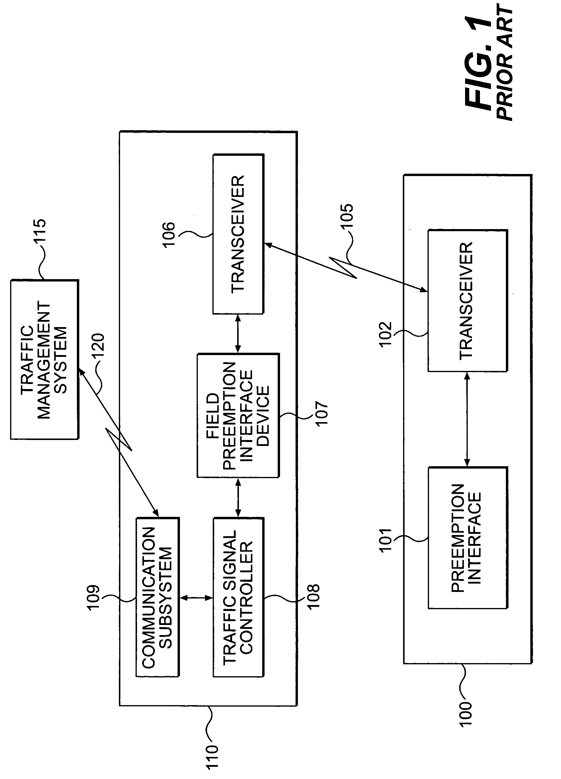 Centralized traffic signal preemption system and method of use