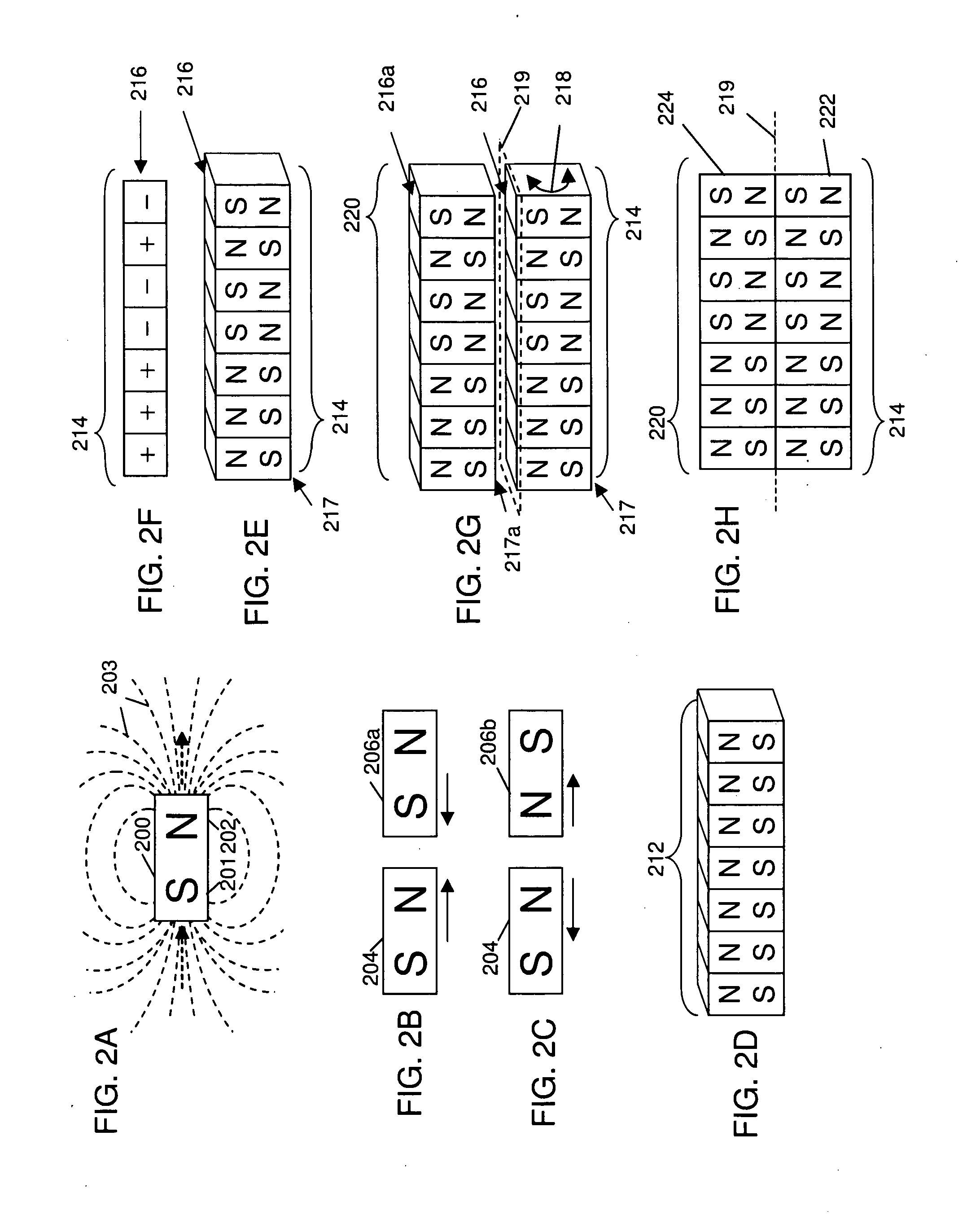 Magnetic Force Profile System Using Coded Magnet Structures