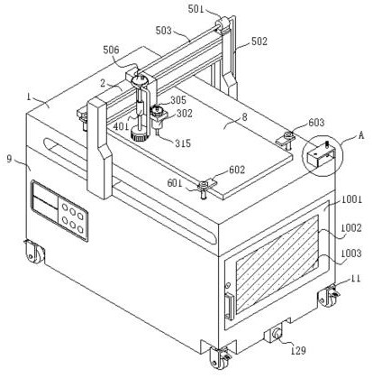 Carving device capable of timely polishing after carving and used for jujube wood artware processing