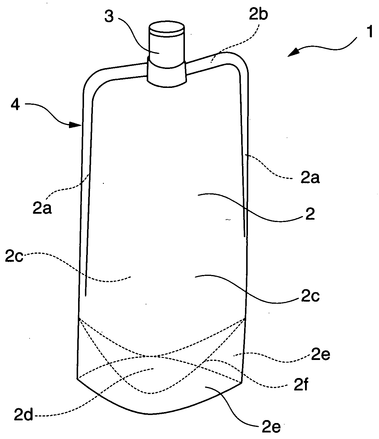 Self-standing bag and method of manufacturing the bag