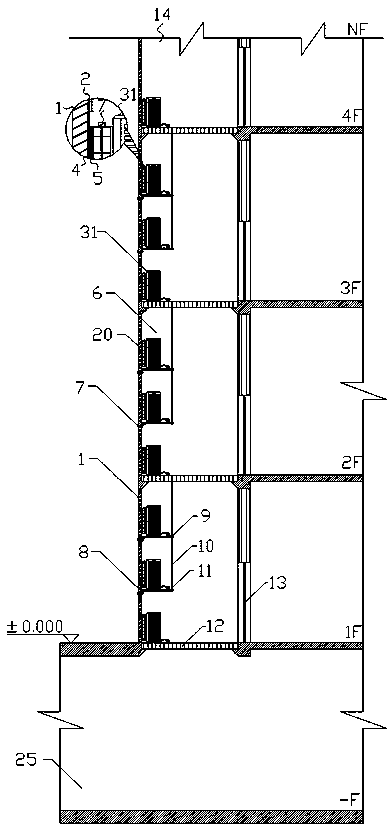 Partition type air conditioner energy-saving system