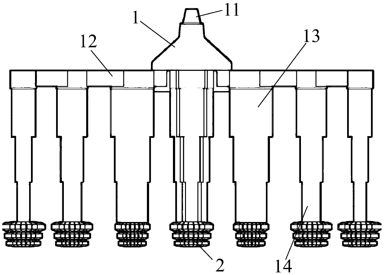 A kind of self-elevating drilling platform pile legs actively pierce a hole drill bit and method