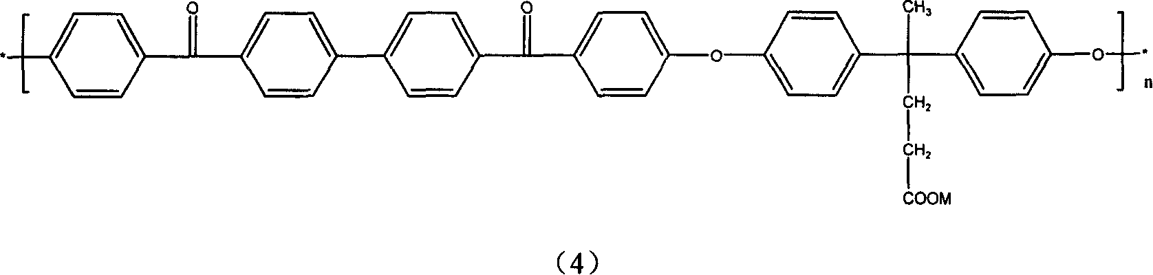 Carboxylic side group containing high performance polyaryl ether copolymer and its preparation