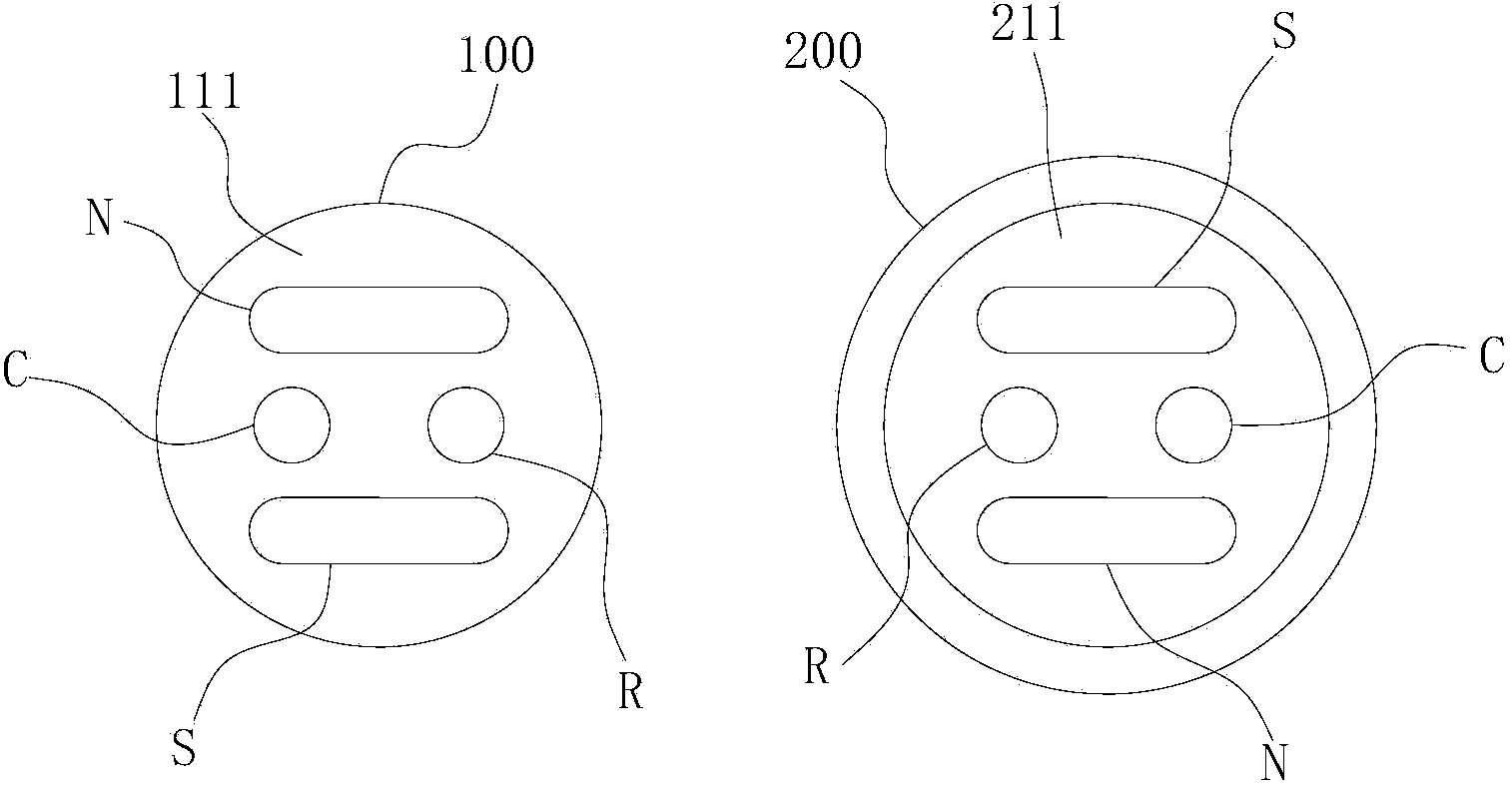 Microphone rod, headphone and table microphone