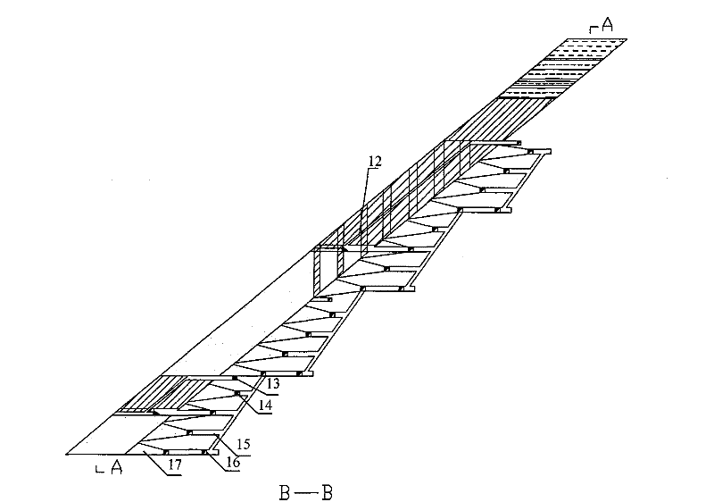 Middle-waisted bidirectional filling and mining method under canopy guard in thick and great metal mine in sea bed