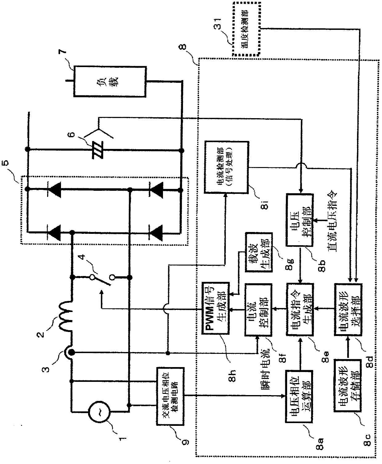 DC power source device and inverter device and air-conditioner using these