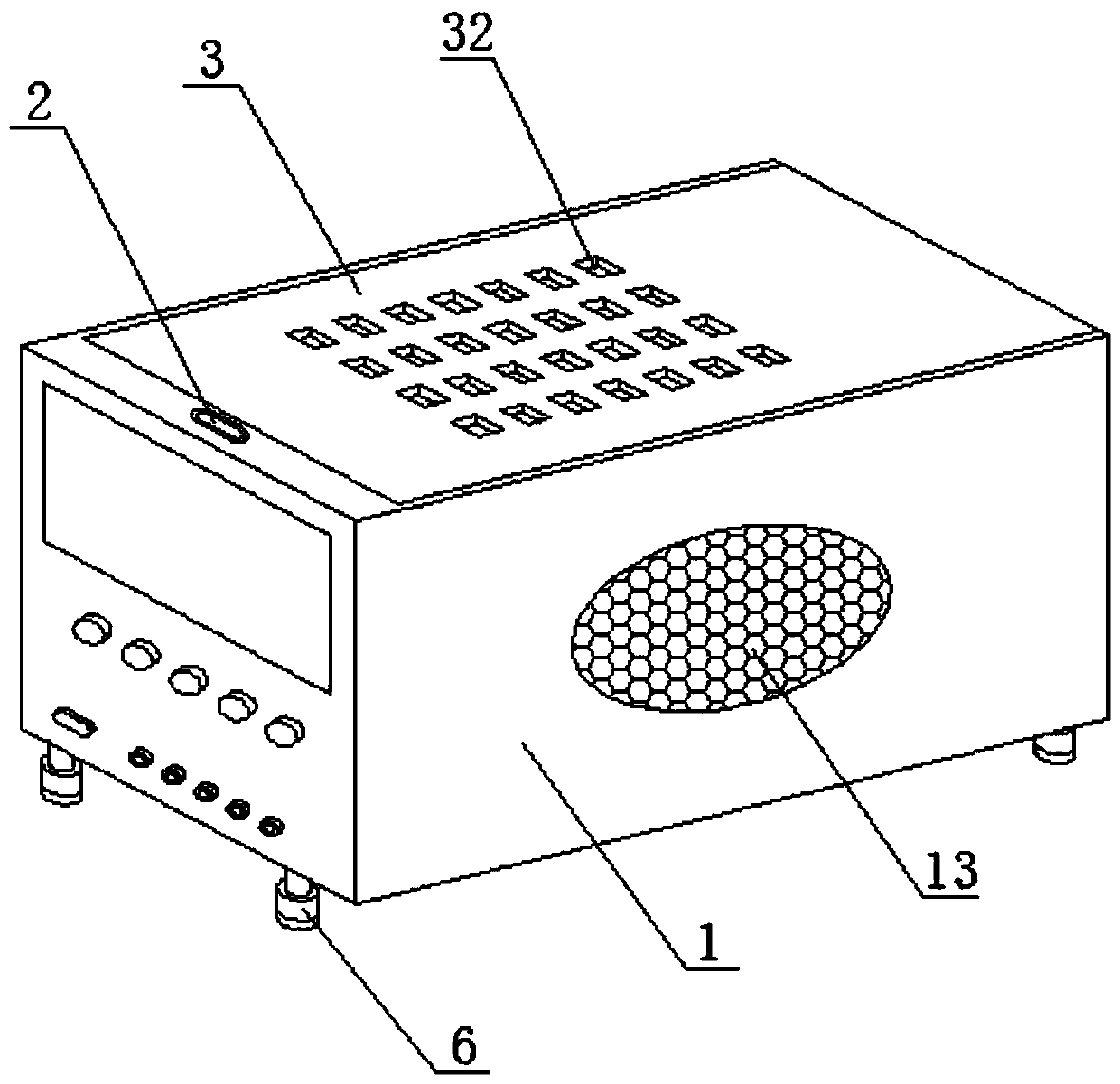 DC stabilized power supply with shock absorption function