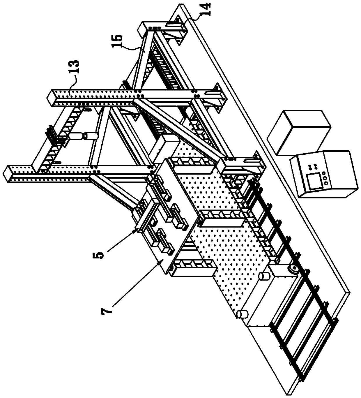 Prefabricated slab component mechanical property detection system