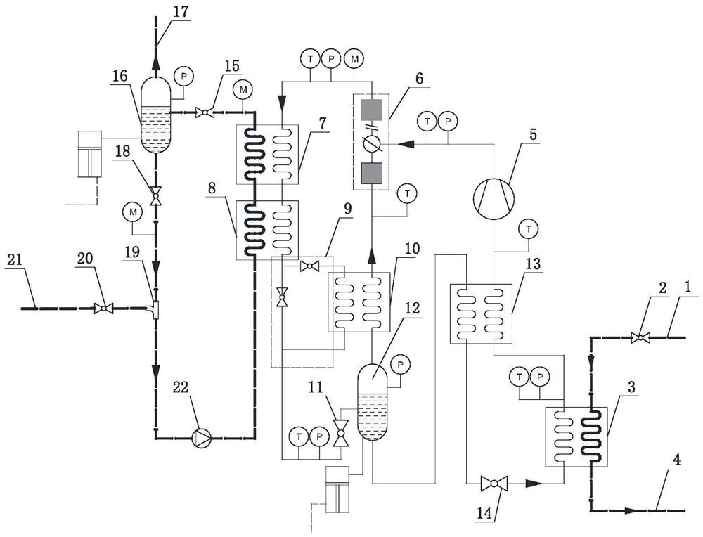 Multi-pressure-stage air supply type high-temperature heat pump steam system