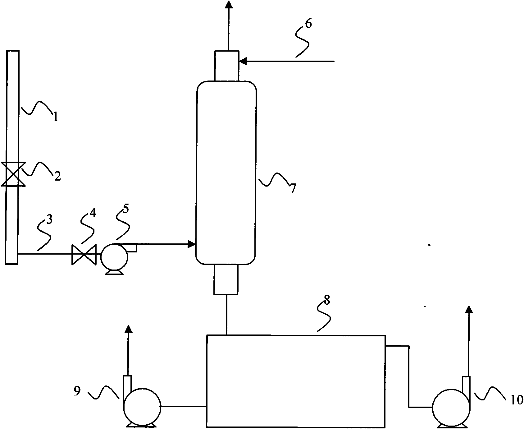 Smoke processing method for alumina roasting furnace