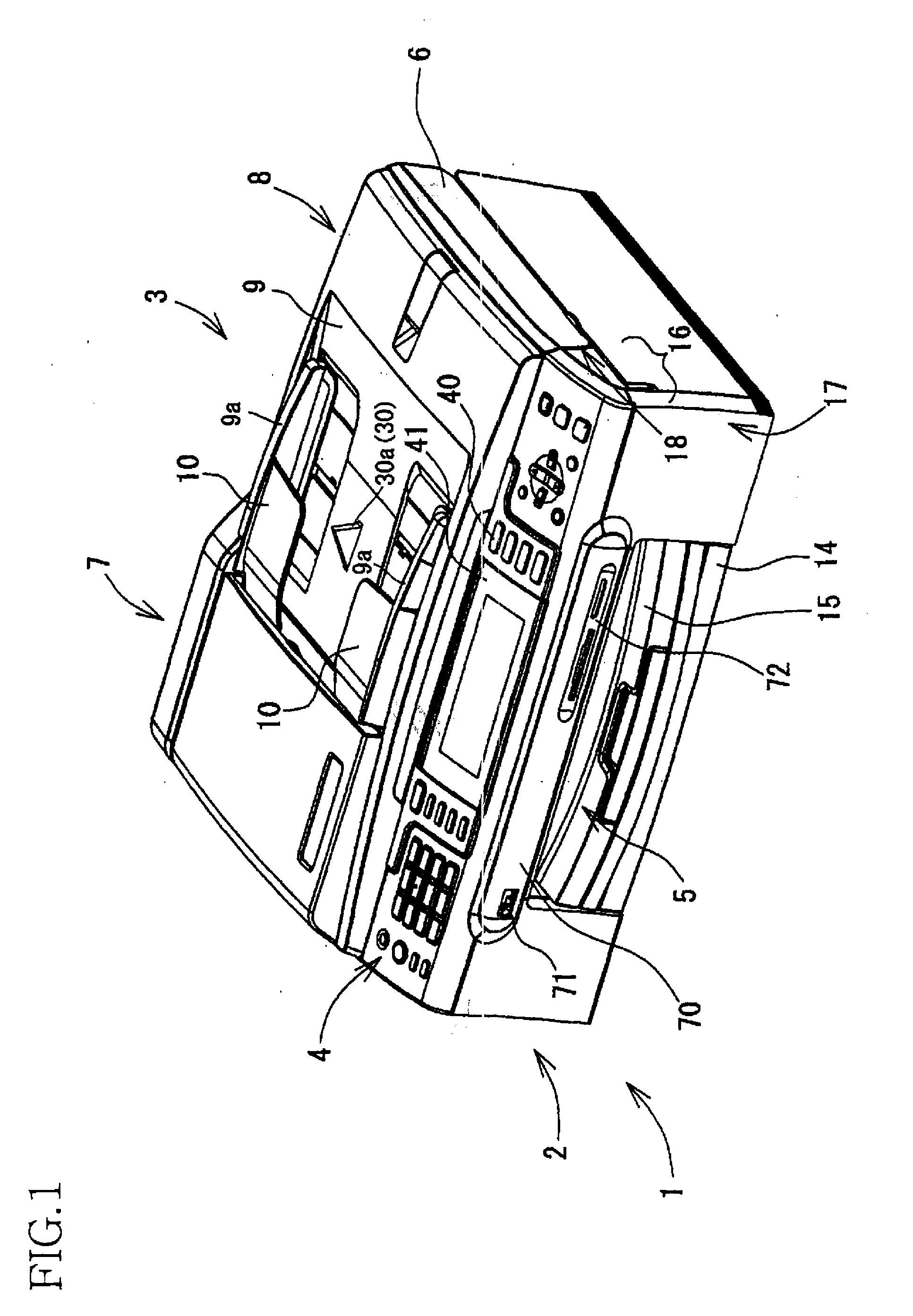 Image reading apparatus and computer-readable carrier containing control program for image reading apparatus