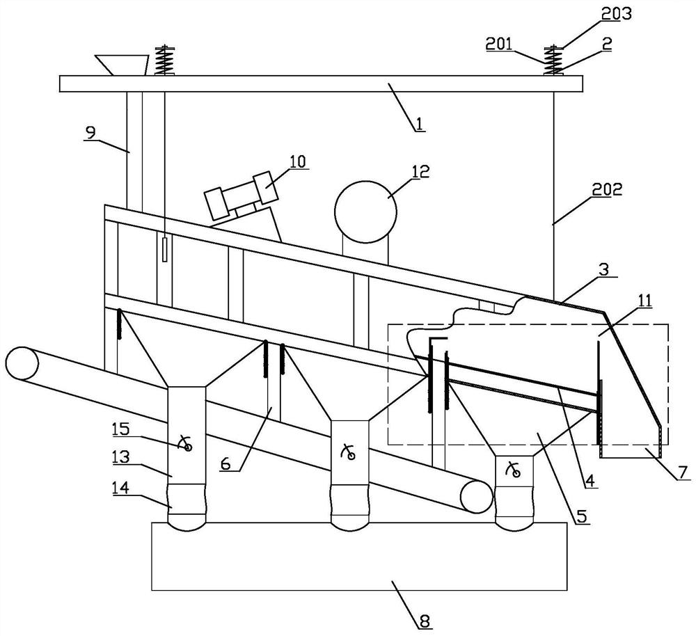 Air bed layer type gravity winnowing machine