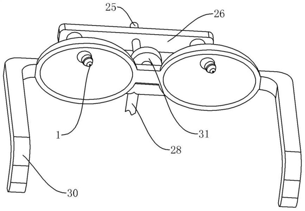 Postoperative eye cleaning and nursing device for ophthalmologic operation